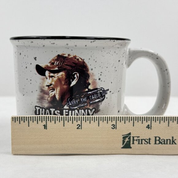 Larry The Cable Guy 16 Oz Ceramic Speckled White Coffee Mug - Picture 9 of 9